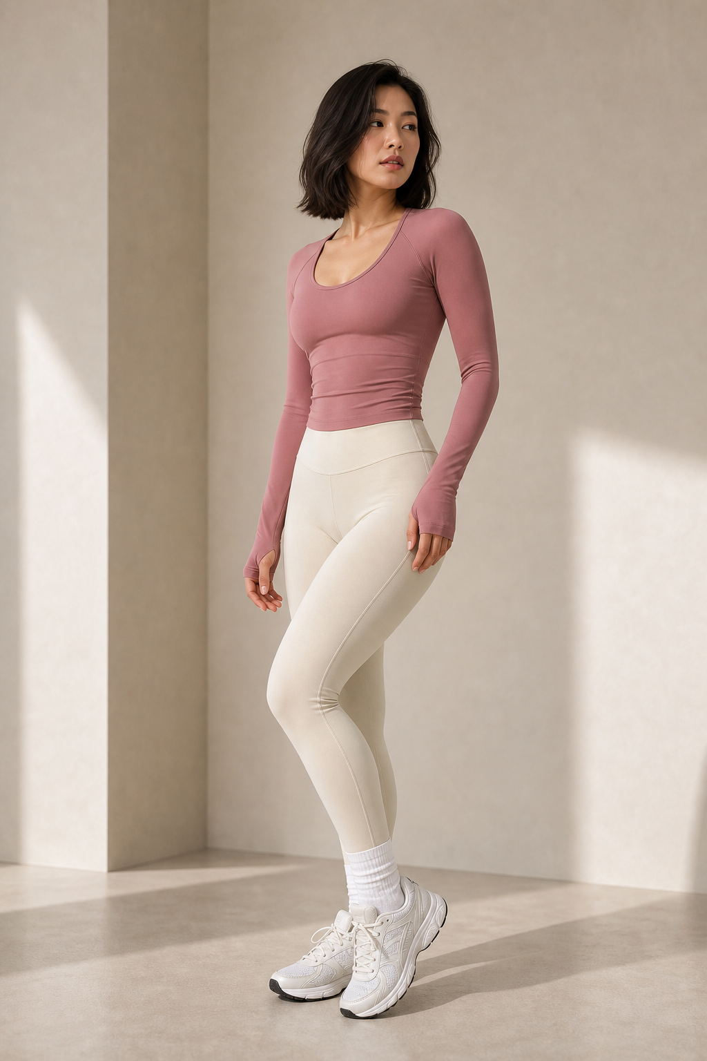 Liora sky and charcoal legging set